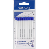 Artikelbild 1 für WESTCOTT Kugelschreiberminen XB blau, 10 St., Artikelnummer 333589