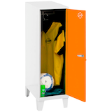 Artikelbild 1 für Simonrack Spind SIMONLOCKER DISM SINGLE weiß, orange 8425437120411, 1 Schließfach 30,0 x 50,0 x 101,5 cm, Artikelnummer 355759
