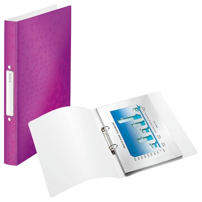 Artikelbild für AKTION: LEITZ WOW Ringbuch 2-Ringe violett-metallic 3,2 cm DIN A4, 1 St. mit Prämie nach Registrierung, Artikelnummer 401543