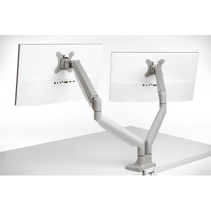 Artikelbild 4 für Kensington Monitor-Halterung SmartFit One-Touch K55471EU grau für 2 Monitore, Tischklemme, Tischbohrung, Artikelnummer 874300