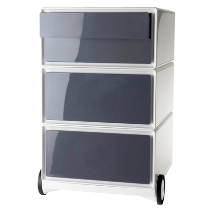 Artikelbild für PAPERFLOW easyBox Rollcontainer weiß, grau 4 Auszüge 39,0 x 43,6 x 64,2 cm, Artikelnummer 170819