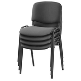 Artikelbild 1 für 4 Nowy Styl Besucherstühle Iso ISO BLACK 1.3 C38 anthrazit Stoff, Artikelnummer 104481