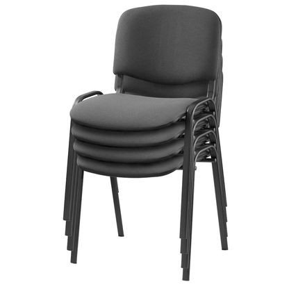Artikelbild für 4 Nowy Styl Besucherstühle Iso ISO BLACK 1.3 C38 anthrazit Stoff, Artikelnummer 104481