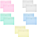 Artikelbild 1 für 10 FolderSys Dokumententaschen DIN A5 farbsortiert glatt 0,20 mm, Artikelnummer 396205