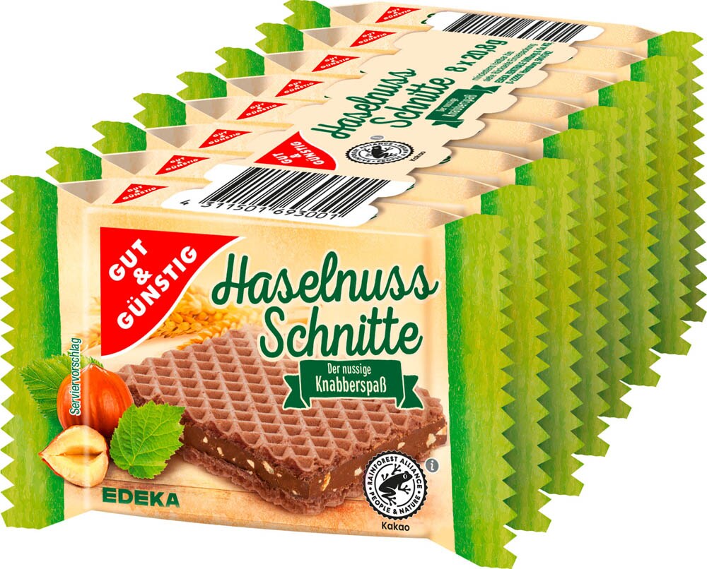 CORNY 3002282 CORNY Haselnuss Müsliriegel 6 Riegel