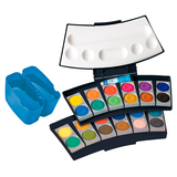 Artikelbild 1 für Pelikan ProColor Wasserfarbkasten 2 Wasserboxen + Deckweiß und 24 Farben, Artikelnummer 317147