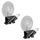 Artikelbild 1 für 2 Gowi Saugnäpfe mit Foldbackklammer schwarz 2,5 cm, Artikelnummer 431580