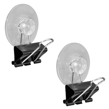 Artikelbild für 2 Gowi Saugnäpfe mit Foldbackklammer schwarz 2,5 cm, Artikelnummer 431580