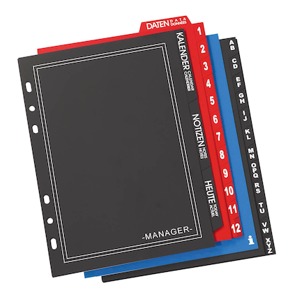 Artikelbild 2 für bind Ringbuch-Ergänzungsset Manager Plus sortiert A5, Artikelnummer 533497