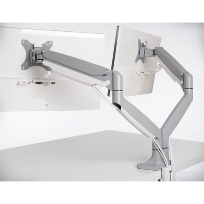 Artikelbild 6 für Kensington Monitor-Halterung SmartFit One-Touch K55471EU grau für 2 Monitore, Tischklemme, Tischbohrung, Artikelnummer 874300