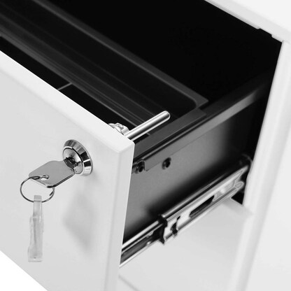 Artikelbild 9 für SONGMICS Rollcontainer weiß 3 Auszüge 39,0 x 45,0 x 55,0 cm, Artikelnummer 262499