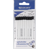 Artikelbild 1 für WESTCOTT Kugelschreiberminen XB schwarz, 10 St., Artikelnummer 333597