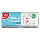 Artikelbild 1 für GUT&GÜNSTIG Müllbeutel ANTI-GERUCH 35,0 l transparent, 25 St., Artikelnummer 989436