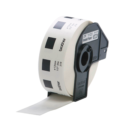 Artikelbild 3 für brother Etikettenrolle für Etikettendrucker DK11219 weiß, Ø 12,0 mm, 1 x 1.200 Etiketten, Artikelnummer 557033