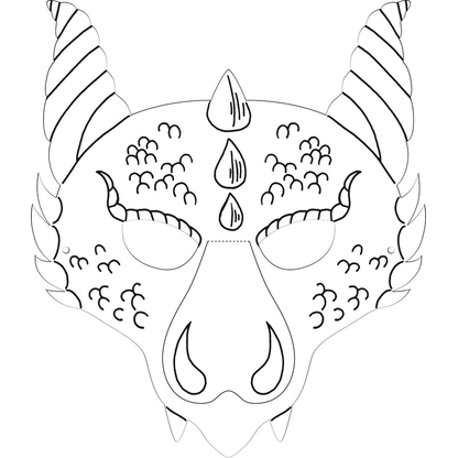 Artikelbild 2 für folia Bastelset Kindermasken weiß 6 St., Artikelnummer 479083