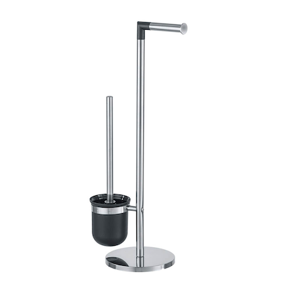 Artikelbild 2 für WENKO WC-Garnitur Parus silber Metall, Artikelnummer 815393