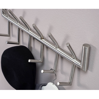 Artikelbild 4 für WOHNLING Wandgarderobe WL6.444 silber Metall 12 Haken 60,0 x 19,0 cm, Artikelnummer 908861