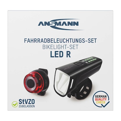 Artikelbild 12 für ANSMANN LED Fahrradbeleuchtung schwarz, Artikelnummer 105918