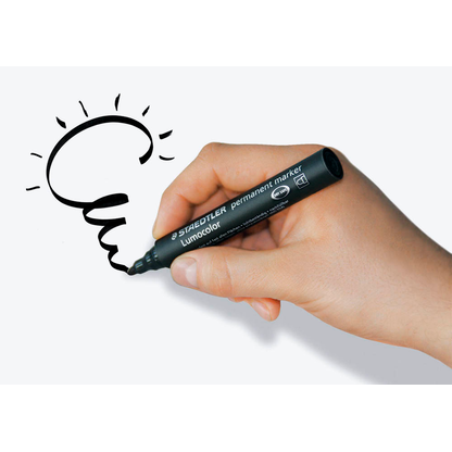 Artikelbild 3 für STAEDTLER Lumocolor Permanentmarker schwarz 2,0 mm, 10 St., Artikelnummer 455329