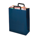 Artikelbild 1 für 50 VP Papier-Tragetaschen Topcraft blau 22,0 x 36,0 cm, Artikelnummer 825737