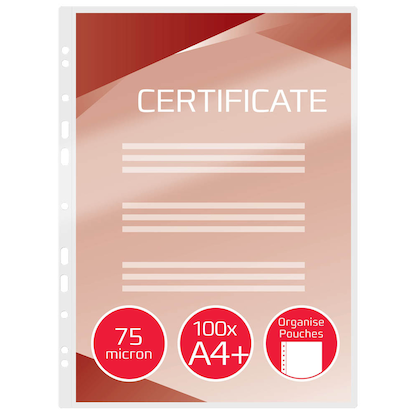 Artikelbild 2 für 100 GBC Laminierfolien glänzend für A4 75 micron Universal-Lochung, Artikelnummer 492193