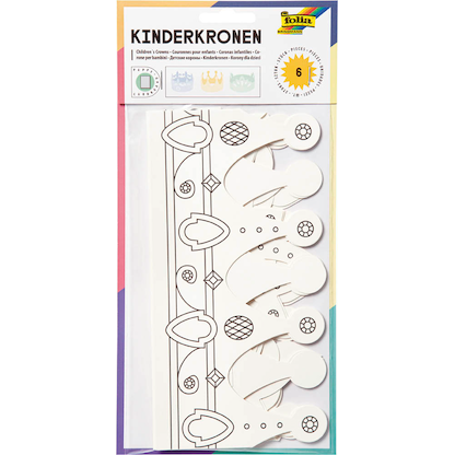 Artikelbild 21 für folia Bastelset Kindermasken weiß, Artikelnummer 478962