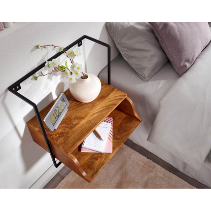 Artikelbild 4 für WOHNLING Nachttisch Massivholz mango 44,0 x 35,0 x 45,0 cm, Artikelnummer 910131