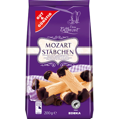 Artikelbild 17 für GUT&GÜNSTIG Mozartstäbchen Kekse 200,0 g, Artikelnummer 990212