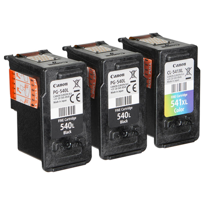 Artikelbild 3 für Canon PG-540Lx2/CL-541XL schwarz, color Druckköpfe, 3er-Set, Artikelnummer 143527