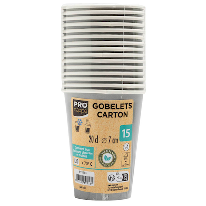 Artikelbild für 15 PROnappe Einweg-Kaffeebecher 200,0 ml, Artikelnummer 346316