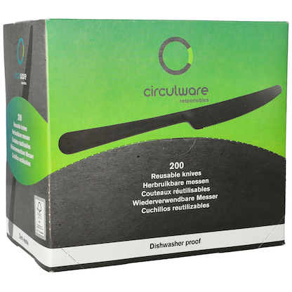 Artikelbild 3 für circulware RESBONSIBLES Mehrweg-Messer, Kunststoff schwarz, 200 St., Artikelnummer 890341