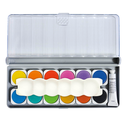 Artikelbild 2 für EBERHARD FABER Winner Wasserfarbkasten 12 Farben, Artikelnummer 168902