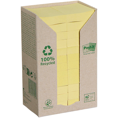 Artikelbild 14 für Post-it® Recycling Notes Haftnotizen 653-1T gelb, 24 Blöcke, Artikelnummer 212449