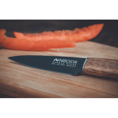 Artikelbild 7 für NIROSTA Küchenmesser Flow Fair schwarz, Klinge: 8,5 cm, 1 St., Artikelnummer 584419