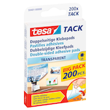 Artikelbild 1 für tesa TACK doppelseitige Klebepads für max. 20 g 1,0 x 1,0 cm, 200 St., Artikelnummer 331013