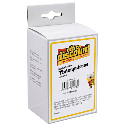 Artikelbild 2 für office discount schwarz Druckerpatronen kompatibel zu HP 21 (C9351AE), Artikelnummer 506444