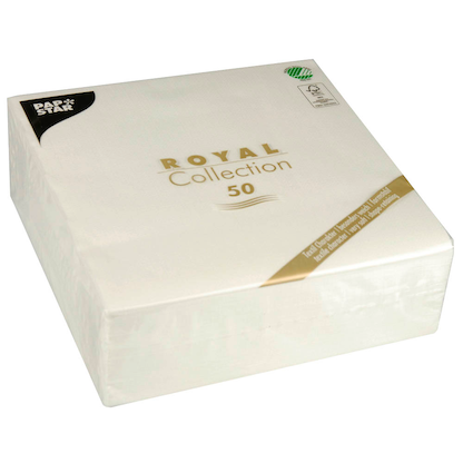 Artikelbild für PAPSTAR Servietten weiß 3-lagig 40,0 x 40,0 cm, 50 St., Artikelnummer 913228