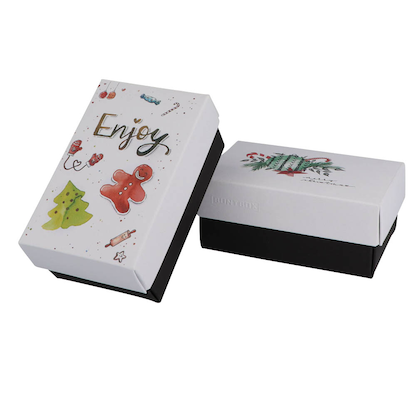 Artikelbild 2 für 2 BUNTBOX Weihnachten L Geschenkboxen-Set weiß, Artikelnummer 304107
