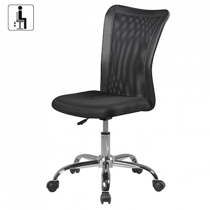 Artikelbild 6 für AMSTYLE Kinderdrehstuhl, SPM1.313 Stoff schwarz, Gestell silber, Artikelnummer 905374