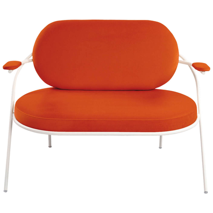 Artikelbild 2 für meet powered by PAPERFLOW 2-Sitzer Sofa SATURNE rost weiß Stoff, 1 St., Artikelnummer 231189