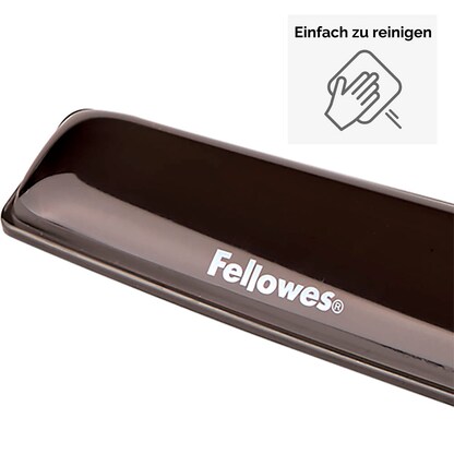 Artikelbild 9 für AKTION: Fellowes Mousepad mit Handgelenkauflage Crystals Gel schwarz + GRATIS Fellowes Tastatur-Handballenauflage, Artikelnummer 845592