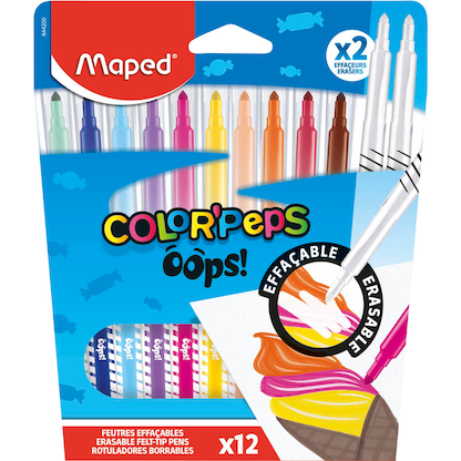Artikelbild 2 für maped Color Peps OOps Filzstifte farbsortiert, 12 St., Artikelnummer 260408