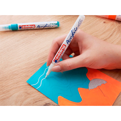 Artikelbild 9 für edding 5300 Acrylstift weiß 1,0 - 2,0 mm, 1 St., Artikelnummer 534778