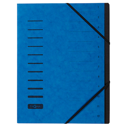 Artikelbild für PAGNA Ordnungsmappe Ordnungsmappen 12 Fächer blau, Artikelnummer 370585