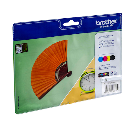 Artikelbild 2 für brother LC-129XLBK/C/M/Y schwarz, cyan, magenta, gelb Druckerpatronen, 4er-Set, Artikelnummer 377796