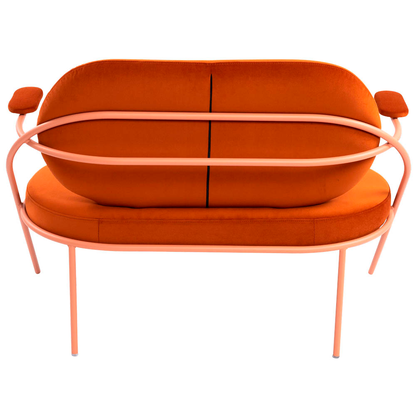 Artikelbild 2 für meet powered by PAPERFLOW 2-Sitzer Sofa SATURNE rost rosa Stoff, 1 St., Artikelnummer 231219