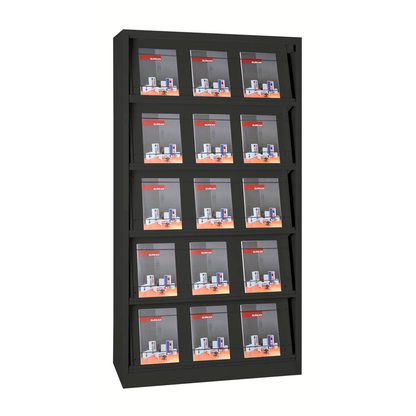 Artikelbild 18 für Gürkan Prospektregal schwarz DIN A4, Artikelnummer 564942