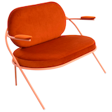 Artikelbild 1 für meet powered by PAPERFLOW 2-Sitzer Sofa SATURNE rost rosa Stoff, 1 St., Artikelnummer 231219