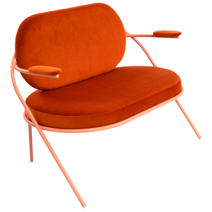 Artikelbild für meet powered by PAPERFLOW 2-Sitzer Sofa SATURNE rost rosa Stoff, 1 St., Artikelnummer 231219