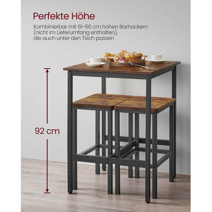 Artikelbild 7 für VASAGLE Stehtisch braun 60,0 x 60,0 x 92,0 cm, Artikelnummer 289656